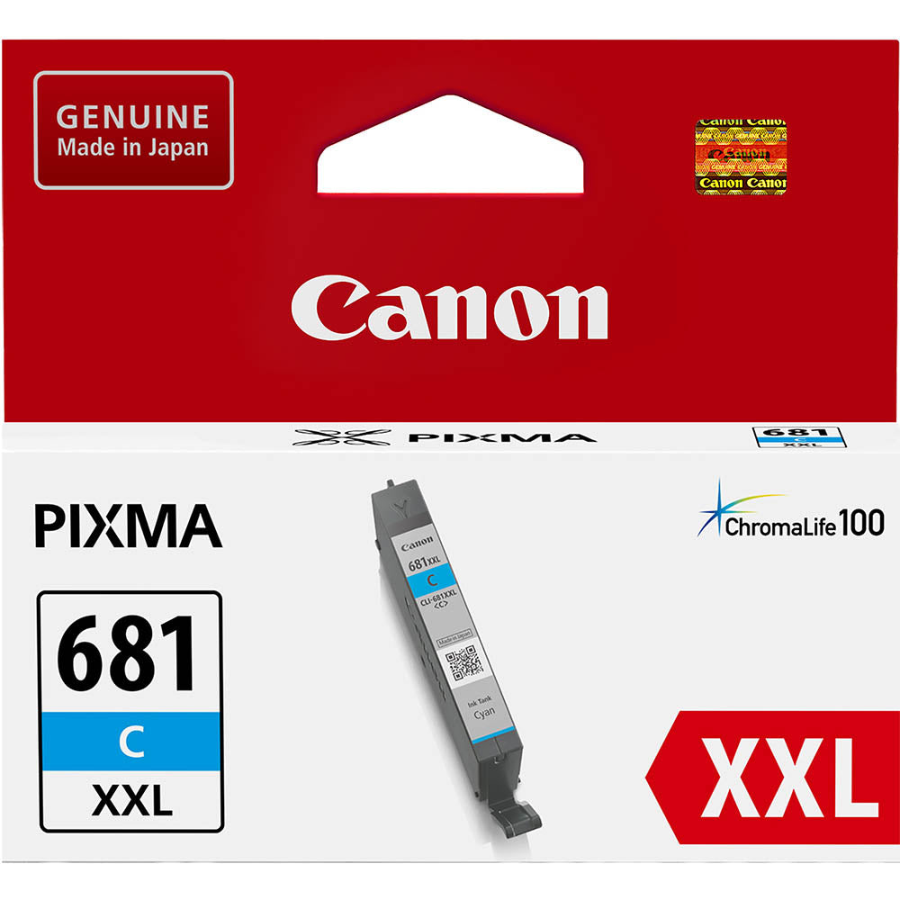 Canon 681xxl Cyan Ink